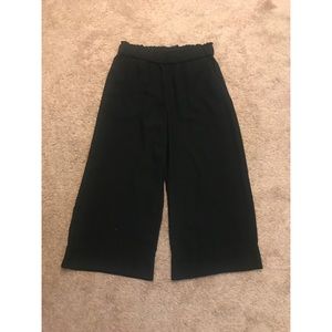 Cropped wide leg pants